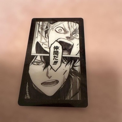 Black CLover Exhibition Clear Card Asta Yuno