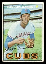 1967 Topps #333 Ferguson Jenkins - VG-VGEX(Crease) *TedsCardShack*