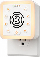Zarler Wall Plug in White Noise Machine - Always On, No Batteries to Recharge, N