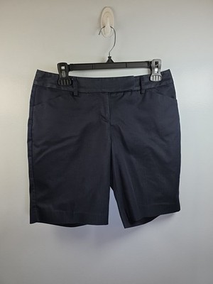 Express Design Studio Editor Women's Dress Shorts Sz 2, Dark Blue, Shimmery 