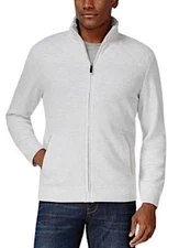 Tasso Elba Men's Winter White Full-Zip Faux-Sherpa-Lined Jacket NWT!