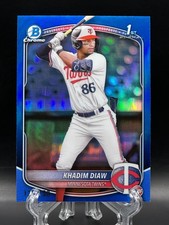 Khadim Diaw 2025 Bowman Chrome Prospects 1st Blue Refractor /150 Twins #BCP-77