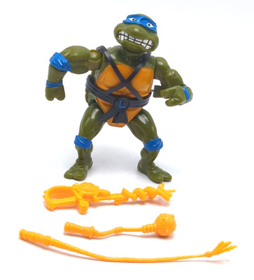 TMNT  Sword Slicin' Leo 1990 w/ Accessories Teenage Mutant Ninja Leonardo