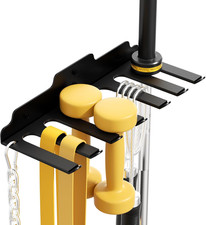 Olympic Barbell Hanger,Garage Gym Bar Wall Rack,Vertical Barbell Mount Rack,Blac