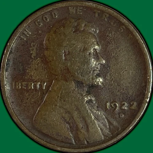 1922-D Lincoln Wheat Cent Fine F Coin #34283