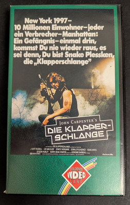 Die Klapperschlange - Goldenes Video Land - VHS John Carpenter