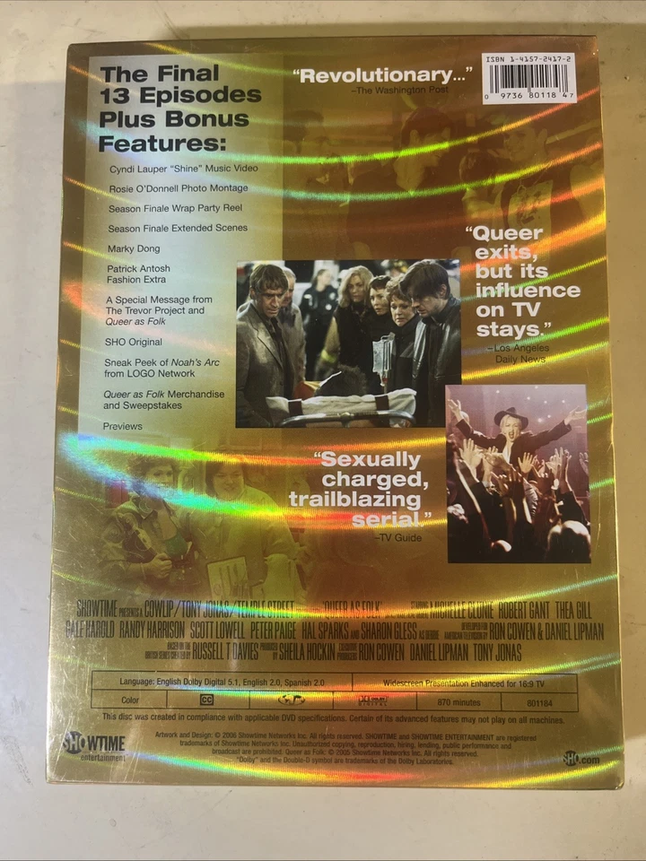Queer as Folk: The Final Season (DVD, 5 Disc Set,Collector's Edition) New Sealed - Image 2 of 2
