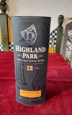 Highland Park 12 Years Old, alte Version/Edition  0,7L.  40% Vol., Ovale Box