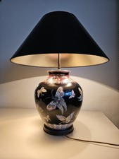 alte Chinesische Vasenlampe Tischlampe aus Keramik, Porzellan