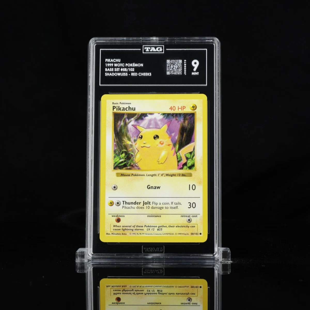 25+ Pokémon TCG Base Set Pikachu Grade 9 Individual Collectible