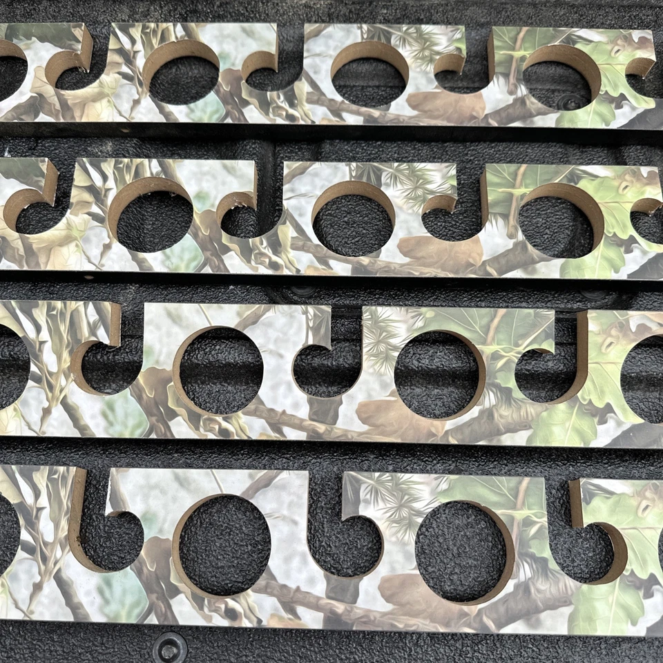 Antiguo estante de almacenamiento de caña de pescar colgante 3 en 1 Cedar Outfitters, colgar en paredes Foto 3 de 4