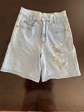 Mickey Mouse Disney 100 Cotton Light Denim Shorts Size Medium