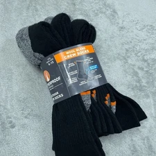 Weatherproof Vintage Mens Wool Blend Crew Socks 5 Pairs Shoe Size 6-12 a0889