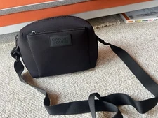 NWOT DAGNE DOVER Micha Neoprene Crossbody Bag  Black Modern Minimalist