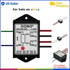 Power Relay Module AC/DC 12V 8A DPST NO/NC Auto Screw Mount LED