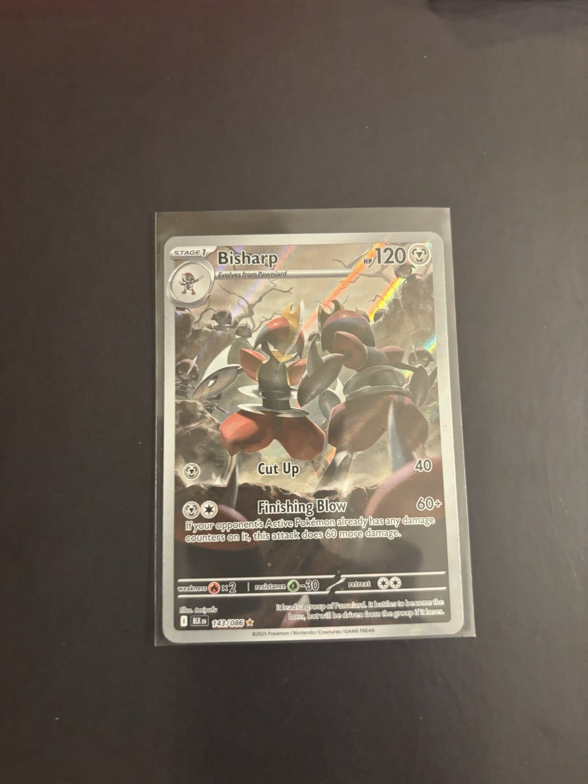 Bisharp 143/086 Sv: Black Bolt Holo