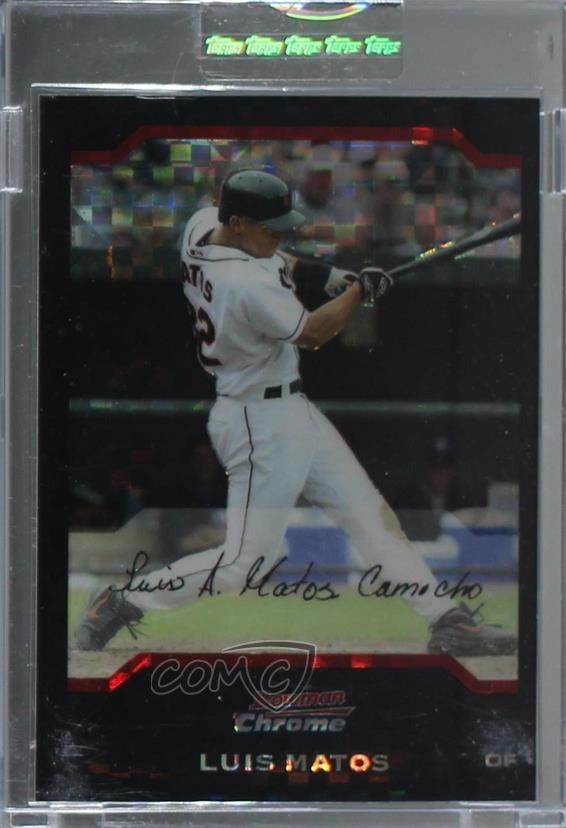 2004 Bowman Chrome X-Fractor 121/172 Luis Matos #134 00ah