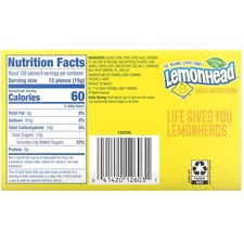 Hard Lemon Candy, 5 oz Theater Box Pack - 12 Count