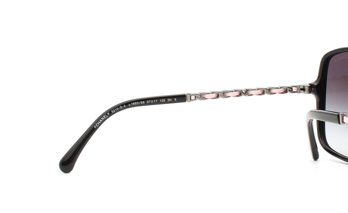 Chanel Sunglasses ch5210QA 1663/S6 Black Gunmetal Pink