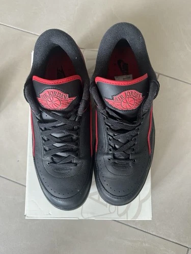 Air Jordan 2 Low Black Fire Red Green EU 44 US 10