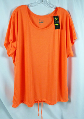 Old Navy Active Go Dry Cool T-Shirt NWT Size 2X Loose Fit Bright Melon Orange