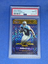2003 Topps Finest EDDIE GEORGE PSA 10 Gold X-fractor card /175 TENNESSEE TITANS