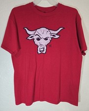 WWE The Rock Brahma Bull T Shirt Mens L Red Dwayne Johnson Wrestling 2013