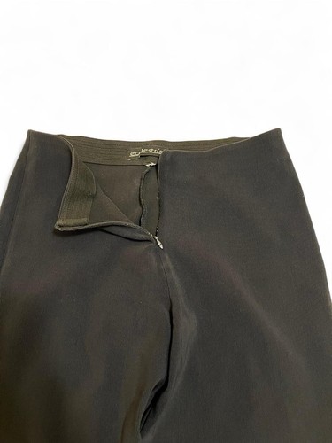 Equestrian Black Ribbed Knit Wide Leg Pants - Women's Size Large (Estimated) - Picture 3 of 8