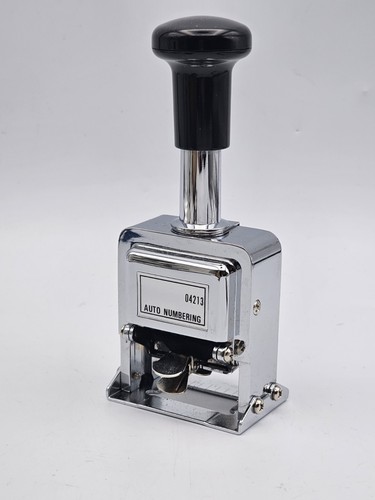 ROGERS AUTOMATIC NUMBERING STAMP MACHINE WITH INK AND STYLUS - Picture 8 of 15