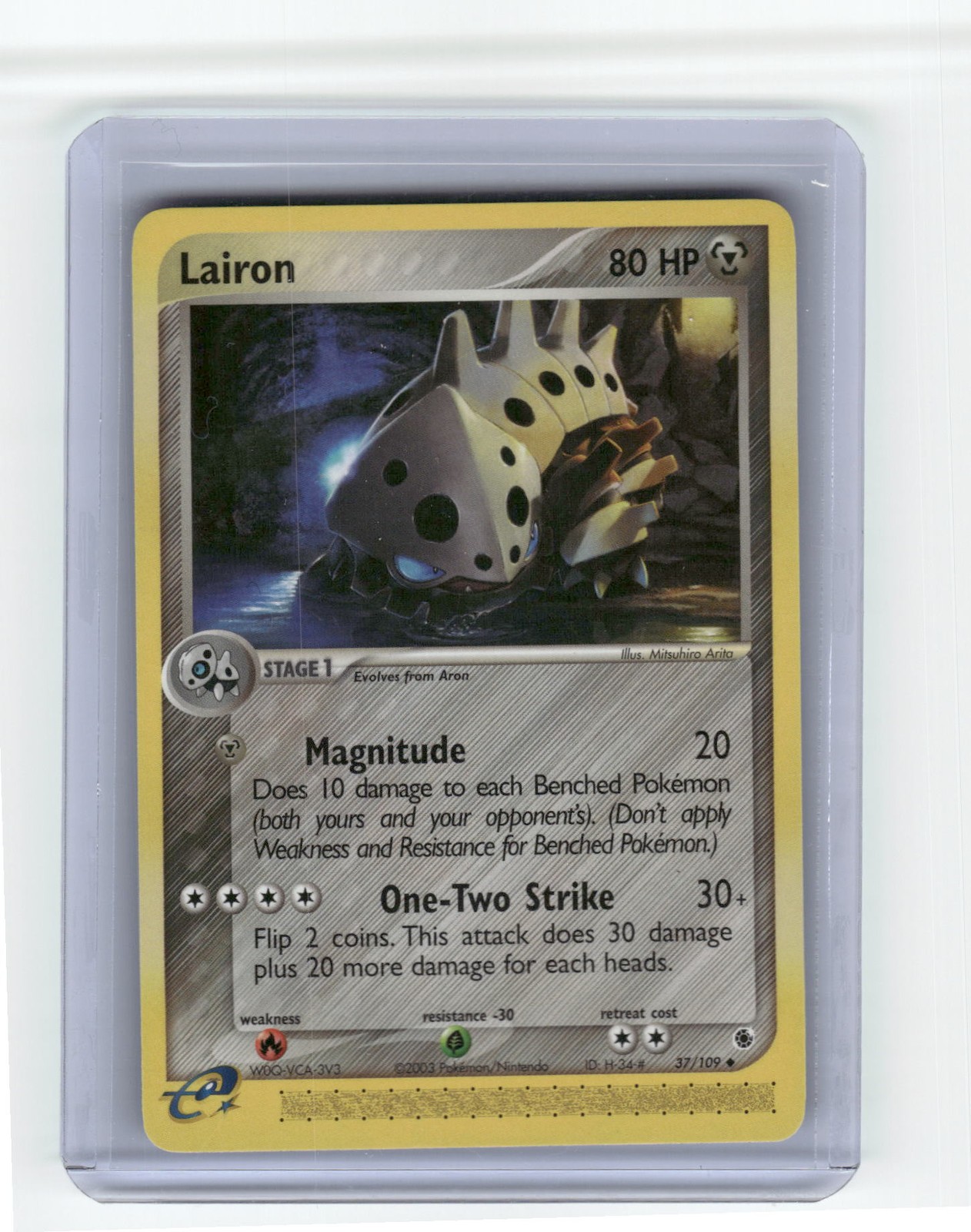 Lairon Ruby and Sapphire Uncommon Pokemon Near Mint or Better