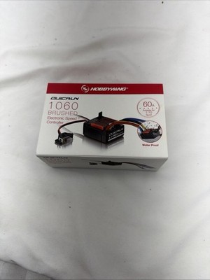 NEW Revised Hobbywing Quicrun 1060 Brushed ESC with XT60 Plug 2s-3s BEC 6V/3A !!