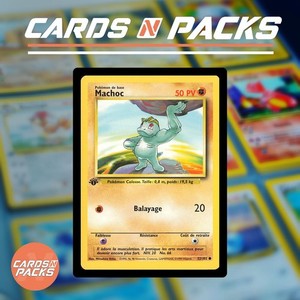 Carte Pokemon Machoc 52/102 Set de Base Edition 1 NM-Mint
