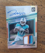 2021 Panini OPTIC JAYLEN WADDLE Prizm RPA RC 4 Color Patch AUTO /25 