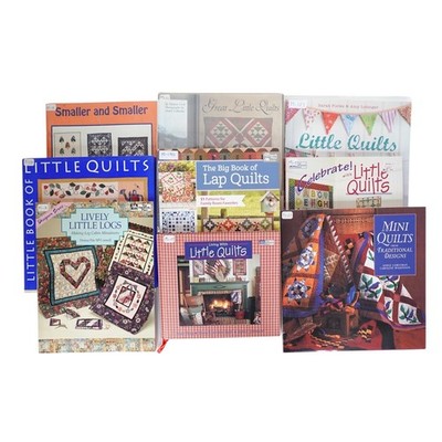 Lot of 9 Quilt Pattern Books Little Quilts Mini Quilts Lap Quilts Patchwork Set