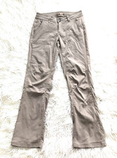 PRANA Womens Halle Straight Pants Size 4 Tan Khaki Outdoor Hiking Hybrid Great 