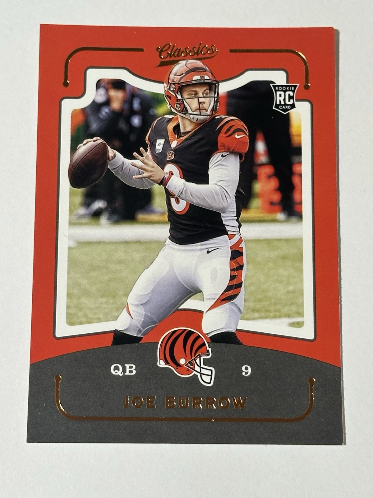 2020 Chronicles Classics JOE BURROW rookie RC football card #CL-1 Cincinnati