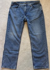 Levi's 559 Relaxed Straight Jeans Men's 38x32 Blue Medium Wash Stretch NWOT