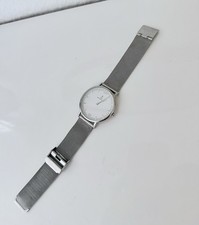Kapten & Son Armbanduhr Campus Silber Mesh Da...