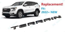 1PC Matte Black Door Rear Tailgate Terrain Em...