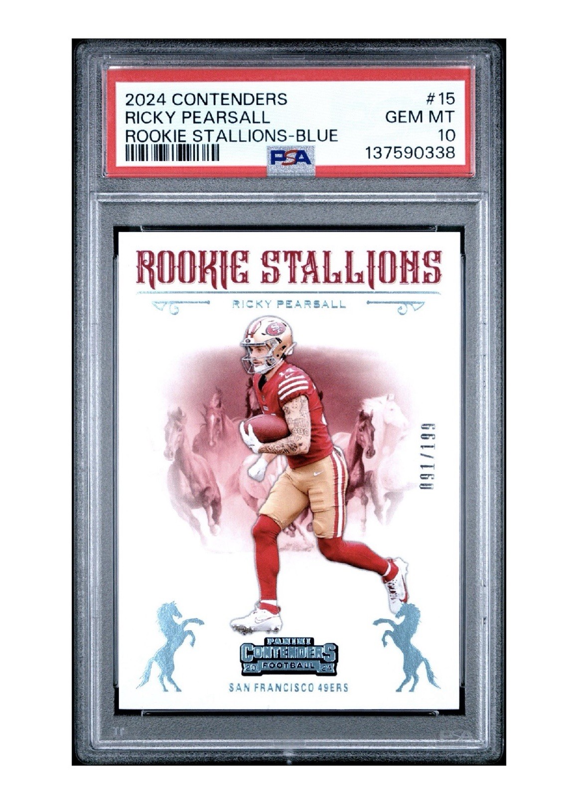 Ricky Pearsall Panini Contenders Rookie Stallions #15 Blue