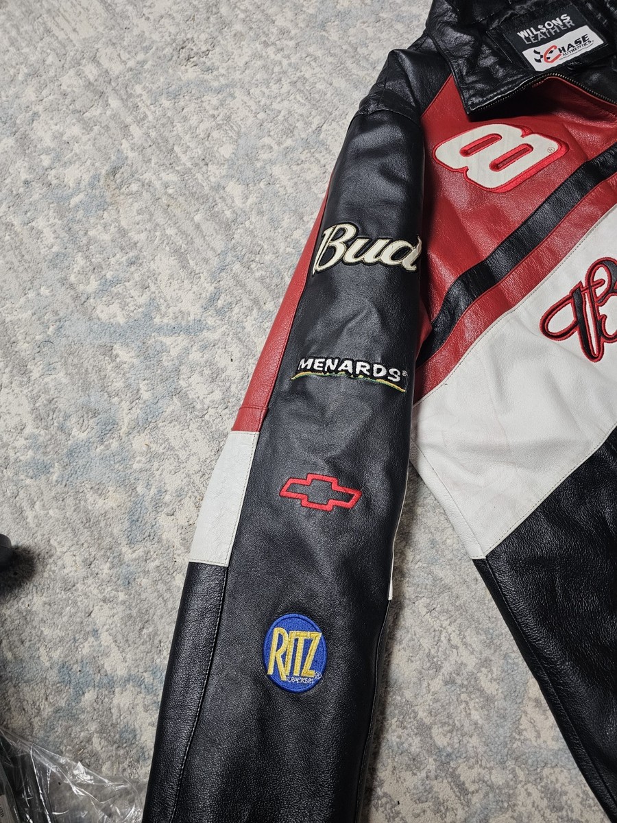 Vintage Dale Earnhardt Jr #8 Chase Wilsons Leather Budweiser