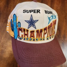 Vintage Dallas Cowboys Snapback Hat Logo Athletic Superbowl XXX Sunrise 90s