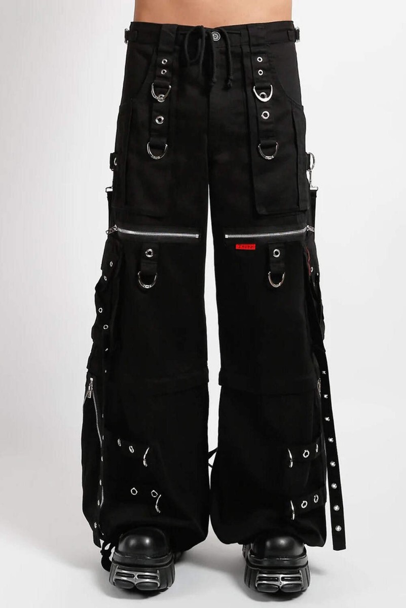 Tripp NYC X-Strap Zip Off Pants [BLACK/BLACK] | eBay