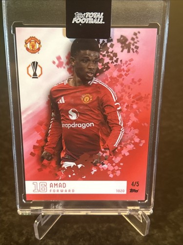 Topps Total Football - Amad Diallo - Manchester United Colour Match Base Rare /5