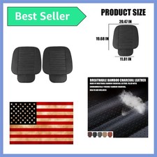 2 Pack Car Seat Covers For Front Seats Breathable Leather Cushion Protector... 2 Pack Car Seat Covers For Front Seats Breathable Leather Cushion Protector...
