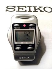 Seiko Clip-On Digital Metronome DM-50 With Adjustable Volume, Beat, and Tempo