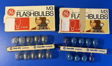 10 Clear and 9 Blue GE M3 Flash Bulbs