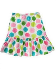 NEW Gymboree girl 3 4 skirt Flower Garden white pink green teal polka dot Easter