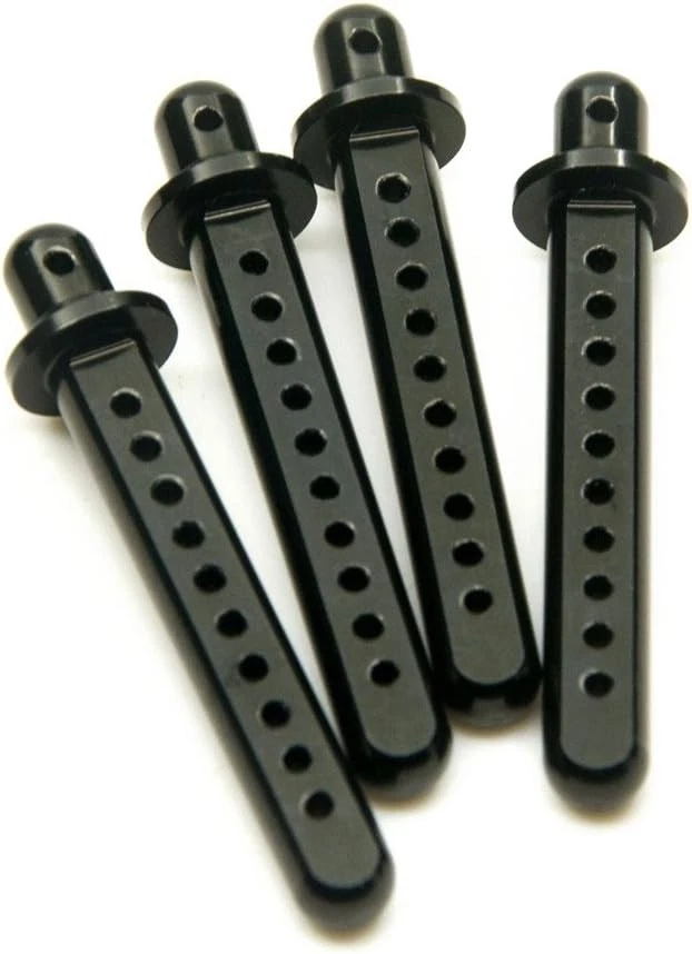 RC Crawler Cars Parts Black Aluminum Body Post Mounts 4PCS for 1:10 SCX10...  - Image 3 of 4