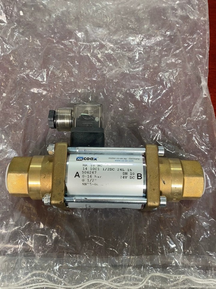 valvola coassiale a 3 vie 1/2 CV03 ottone 24V